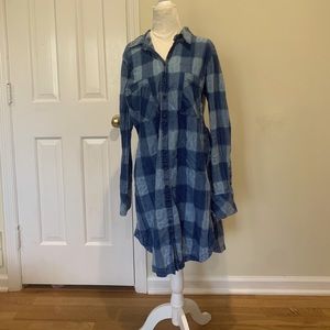 ❄️Free People plaid shirt/dress